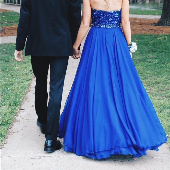 Sherri Hill Purple Prom Dress - Picture 8 of 8